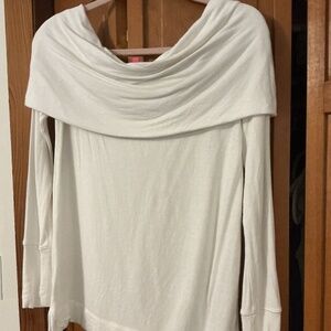 Lilly Pulitzer  Belinda Resort White Off Shoulder Pullover Sweater - XS